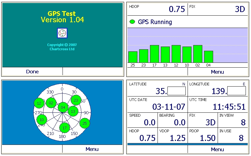 EM ONE GPS TEST