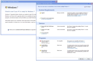 Windows 7 Upgrade Advisor
