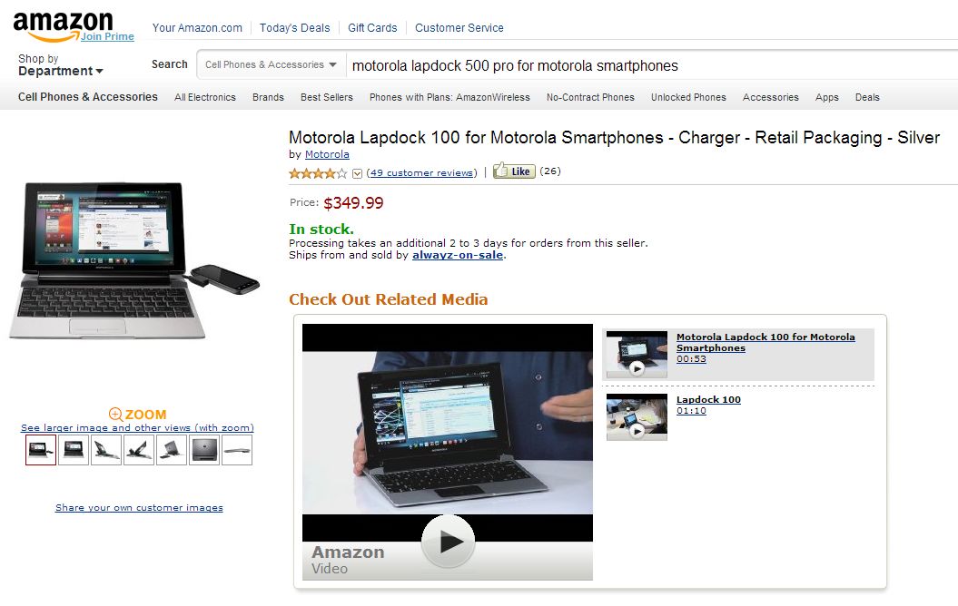 Lapdock 100