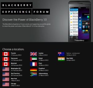 BlackBerry 10 開始日時